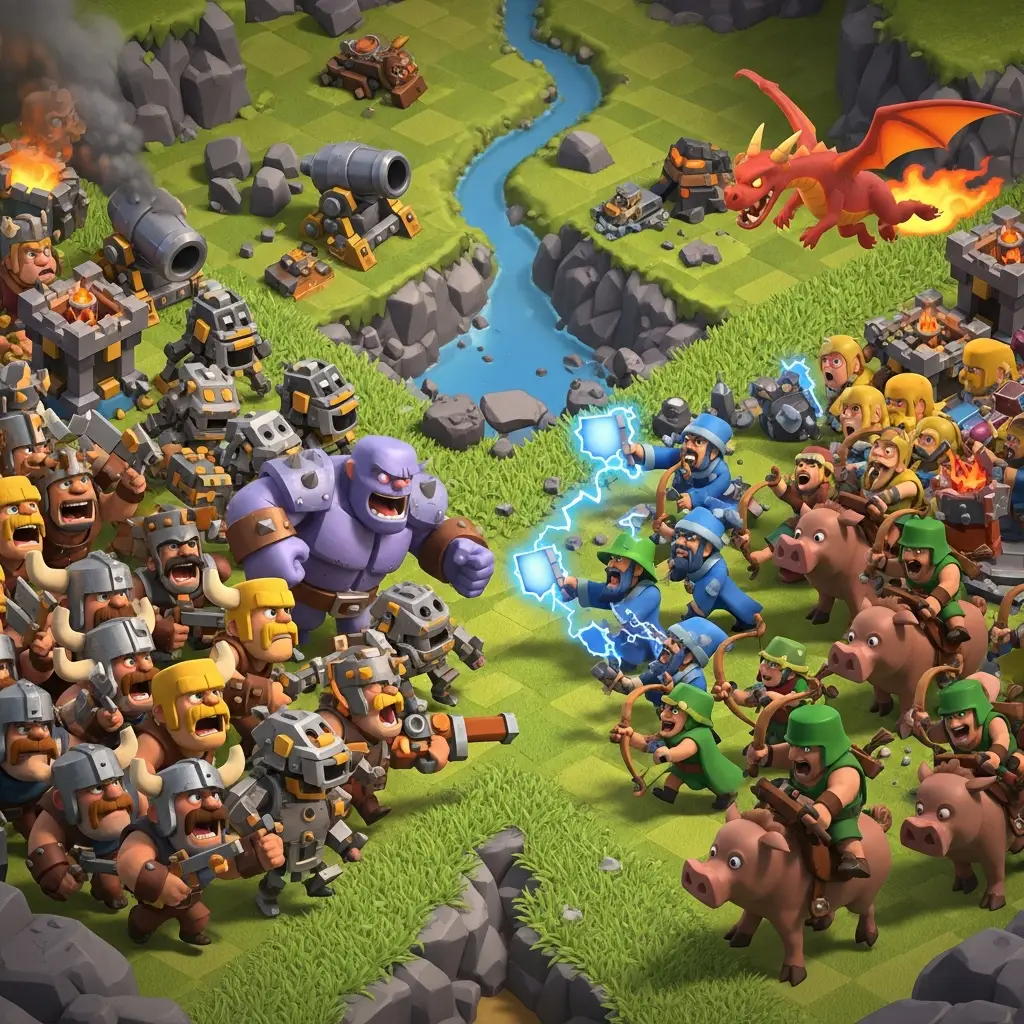 clash of clans mod apk clan wars_result