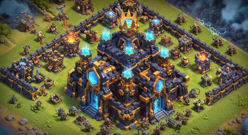 clash of clans mod apk max town hall_result