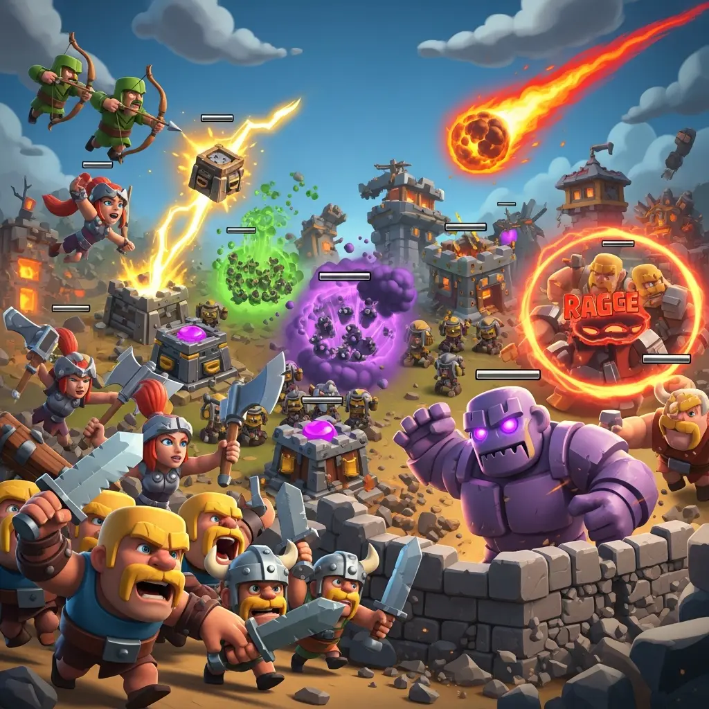 clash of clans mod apk troops & Spells_result